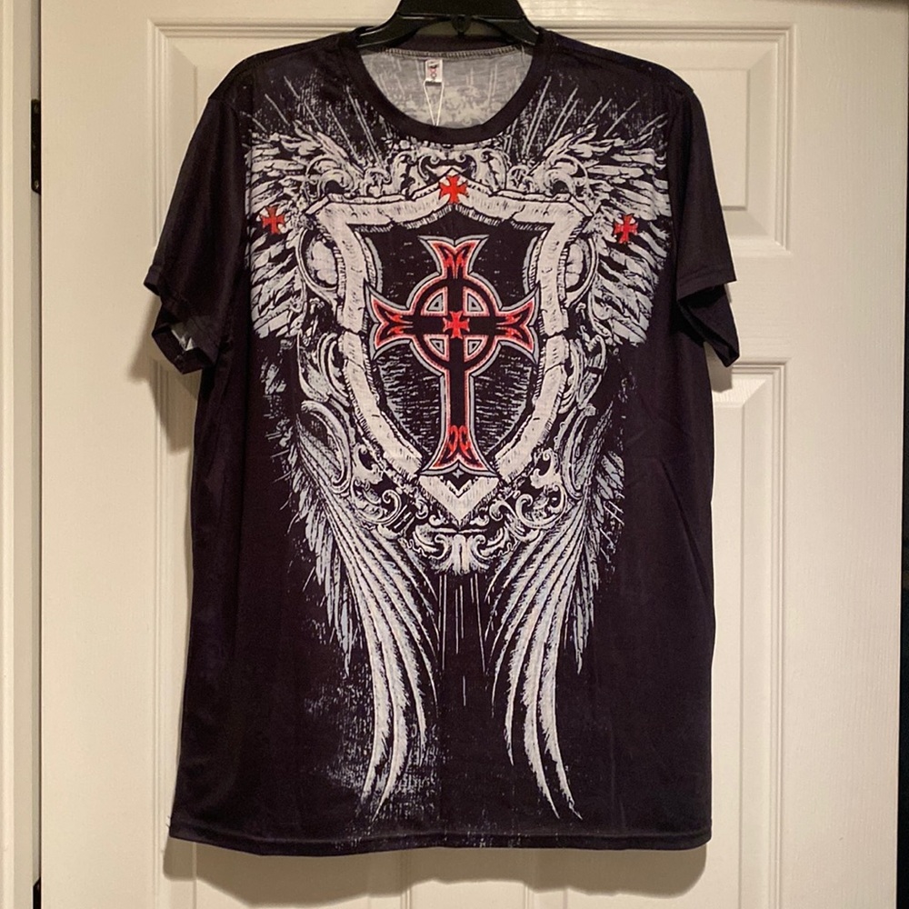 Men's Black Short Sleeve Shirt
